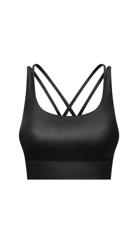 Icy Black Bra